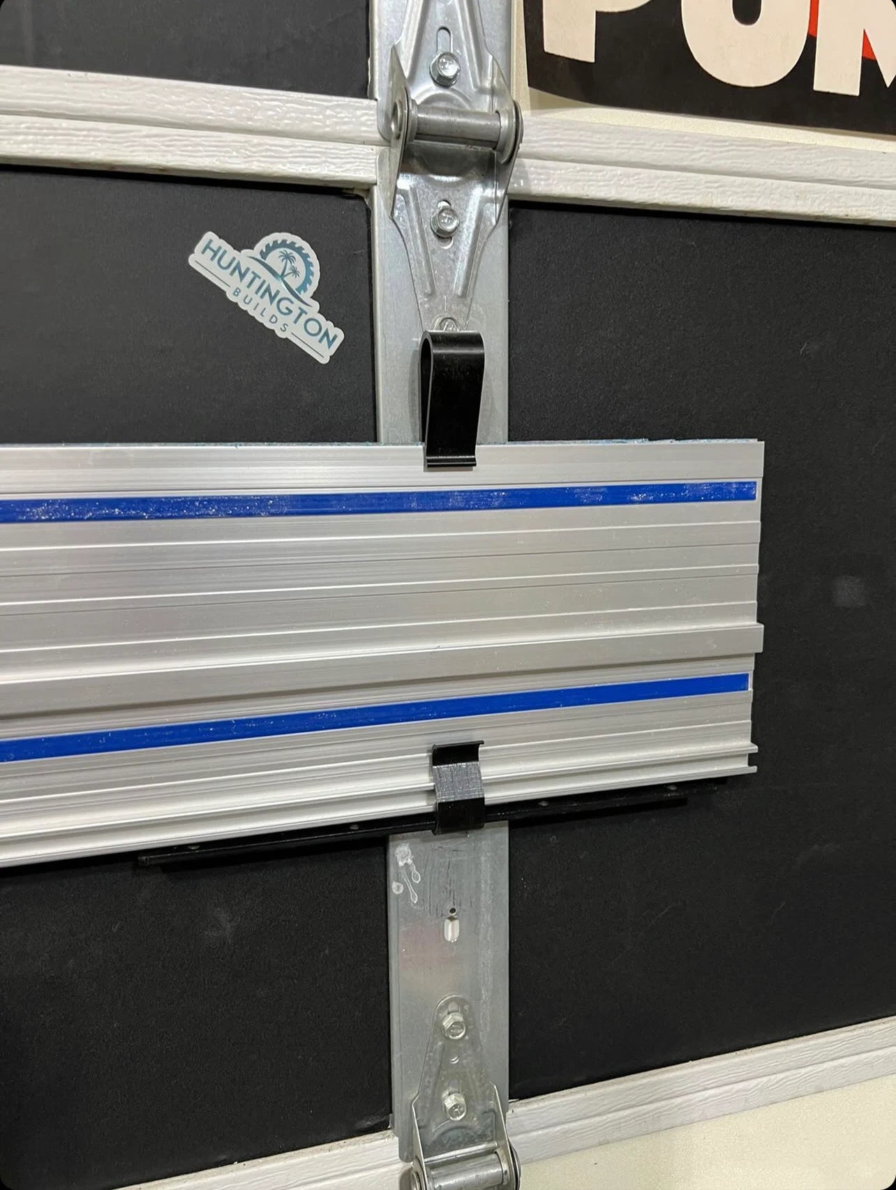 Universal Track Saw Rail Holders Guide Rail Mounts - Quick and Secure Mounting Makita, Festool, Milwaukee, Powertec, Kreg, Wen, & More