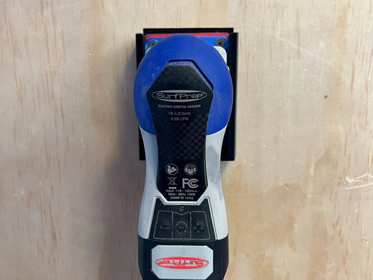 Wall-Mounted Sander Holder for the SurfPrep 3" x 4" Electric Ray & Ekasand (Accommodates Pad!)