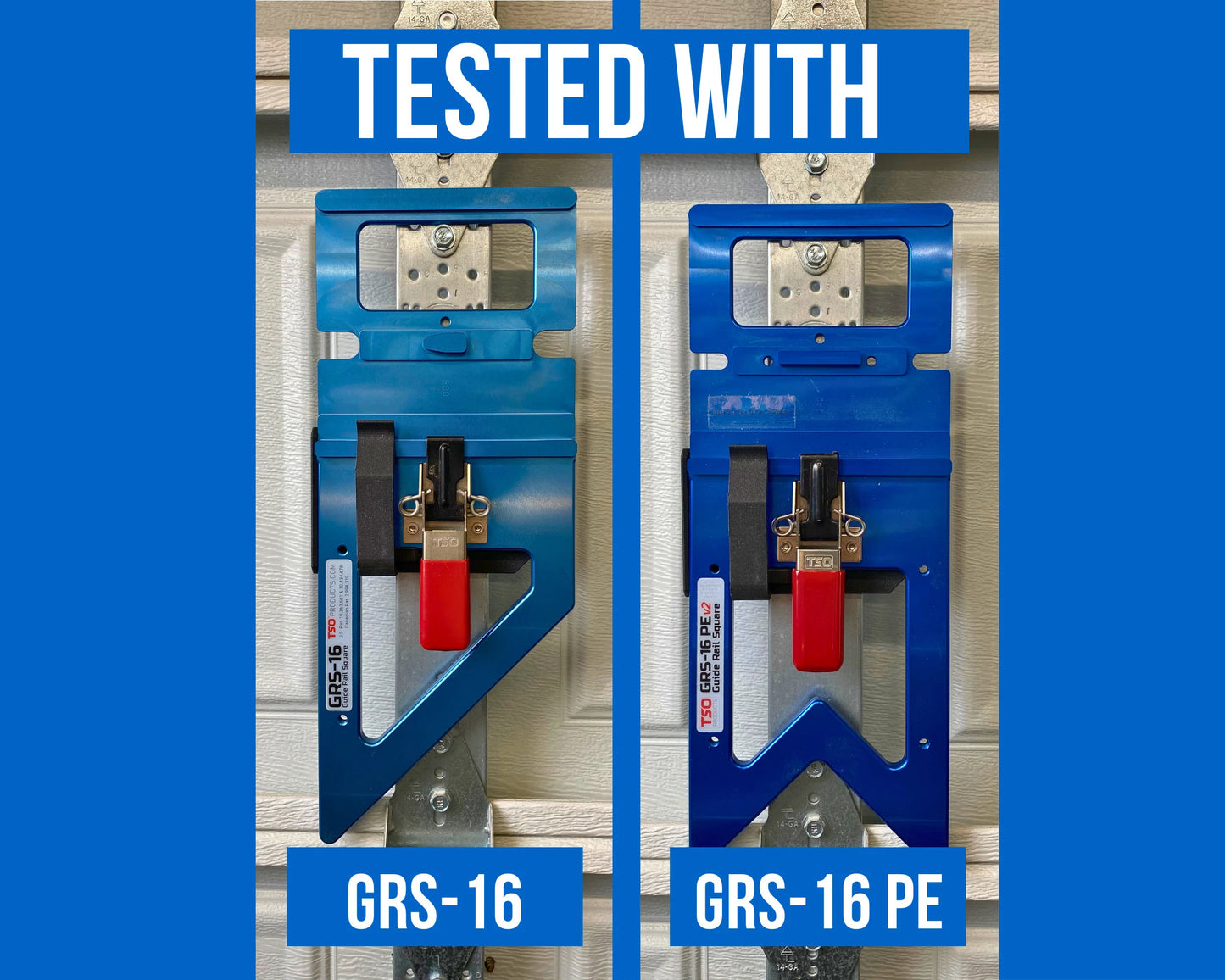 Mount for TSO Guide Rail Square GRS-16 PE Garage Door (Secure Storage - Overhead) Tso Holder Hook